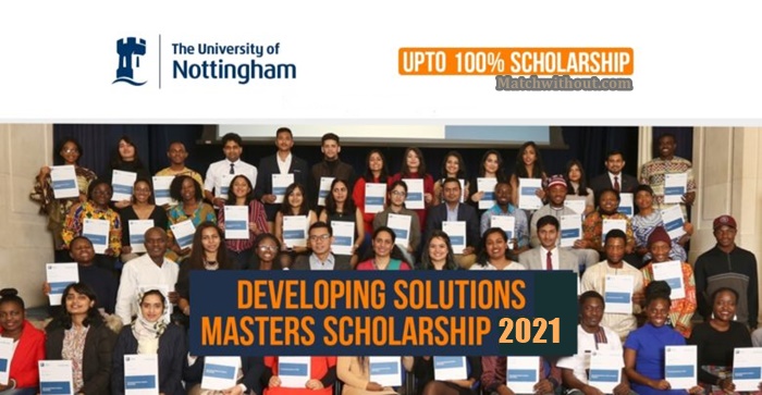 Scholarships In UK 2021: Nottingham Developing Solutions Scholarships