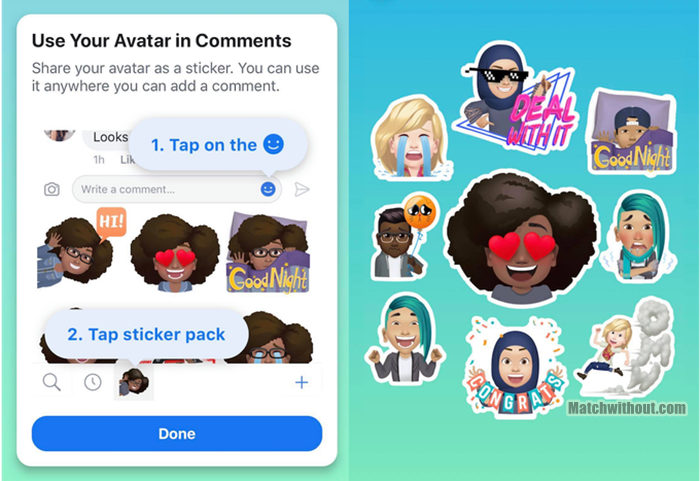Facebook Avatar Sticker Pack | Make Your Own Facebook Avatar