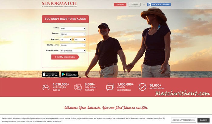 SeniorMatch Reviews: Meet Singles Over 50 - SeniorMatch Dating Site