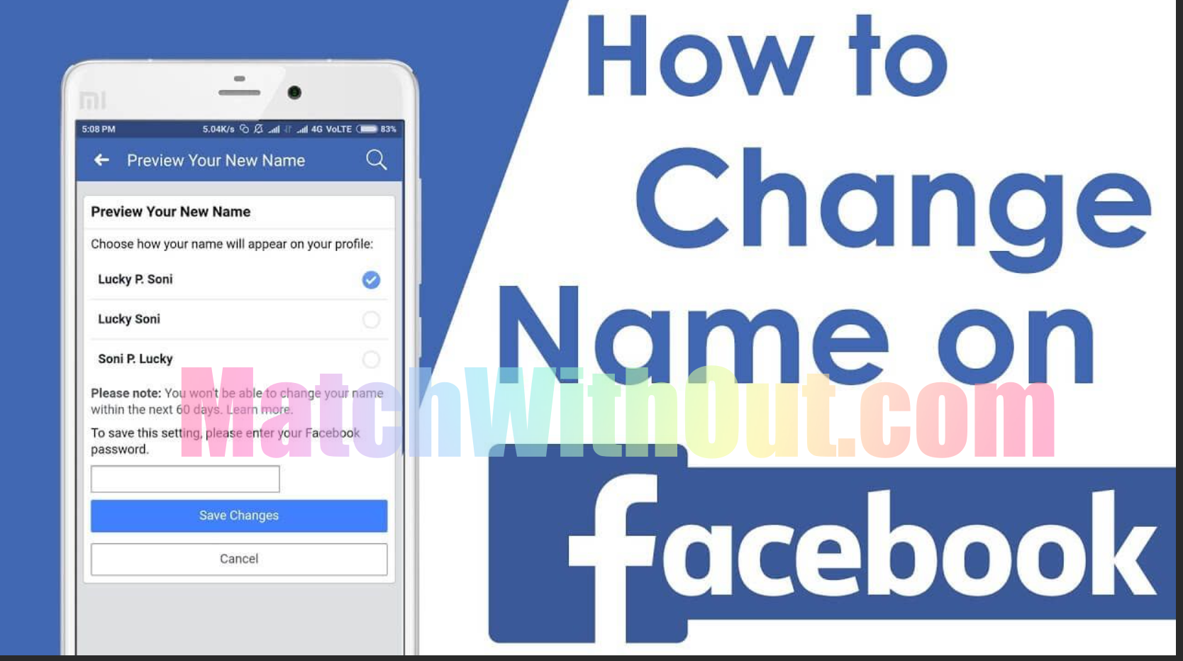 How To Change Your Profile Name on Facebook Account Free